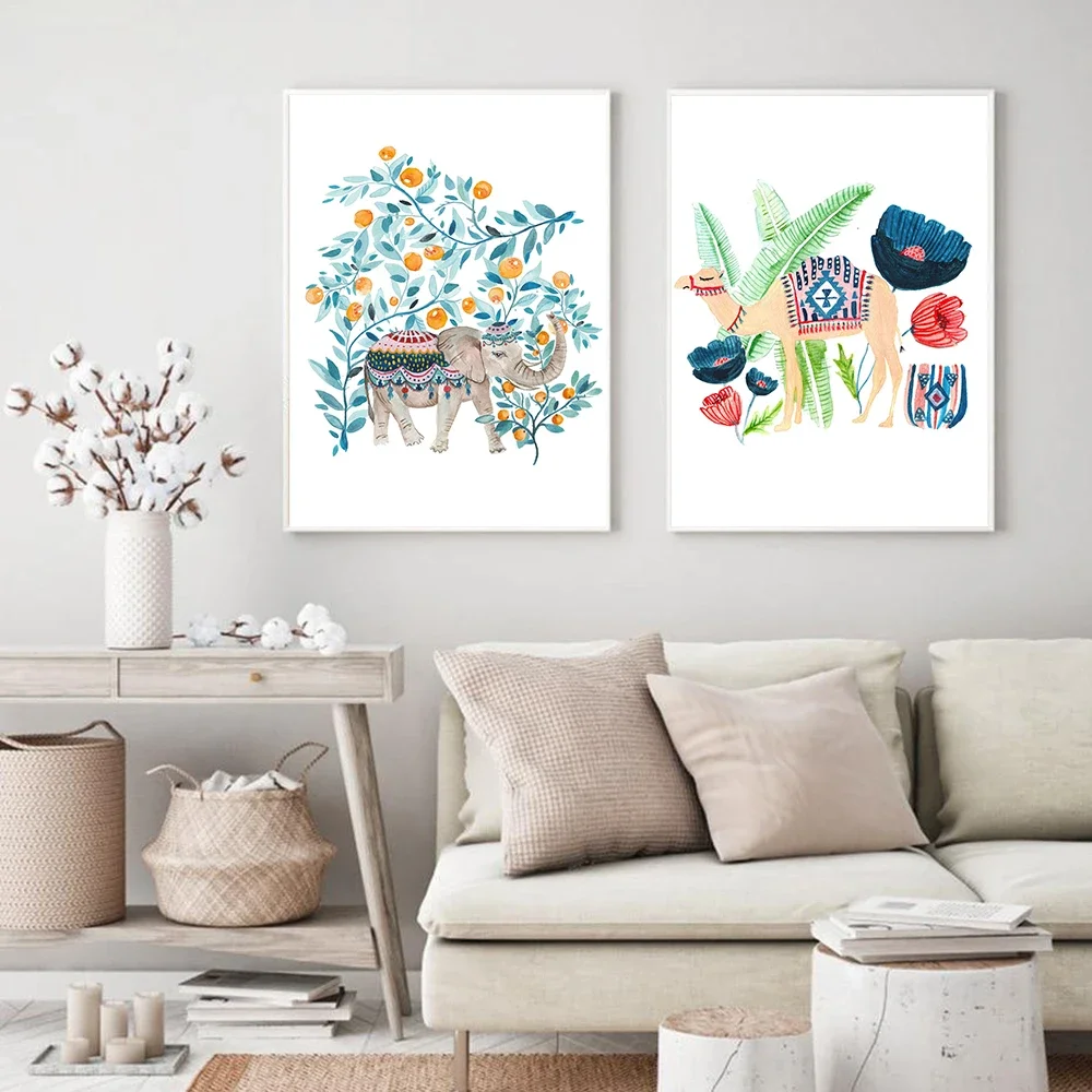 Resin Art Wall Decor - Plant Leaf Cat Camel Elephant Animal