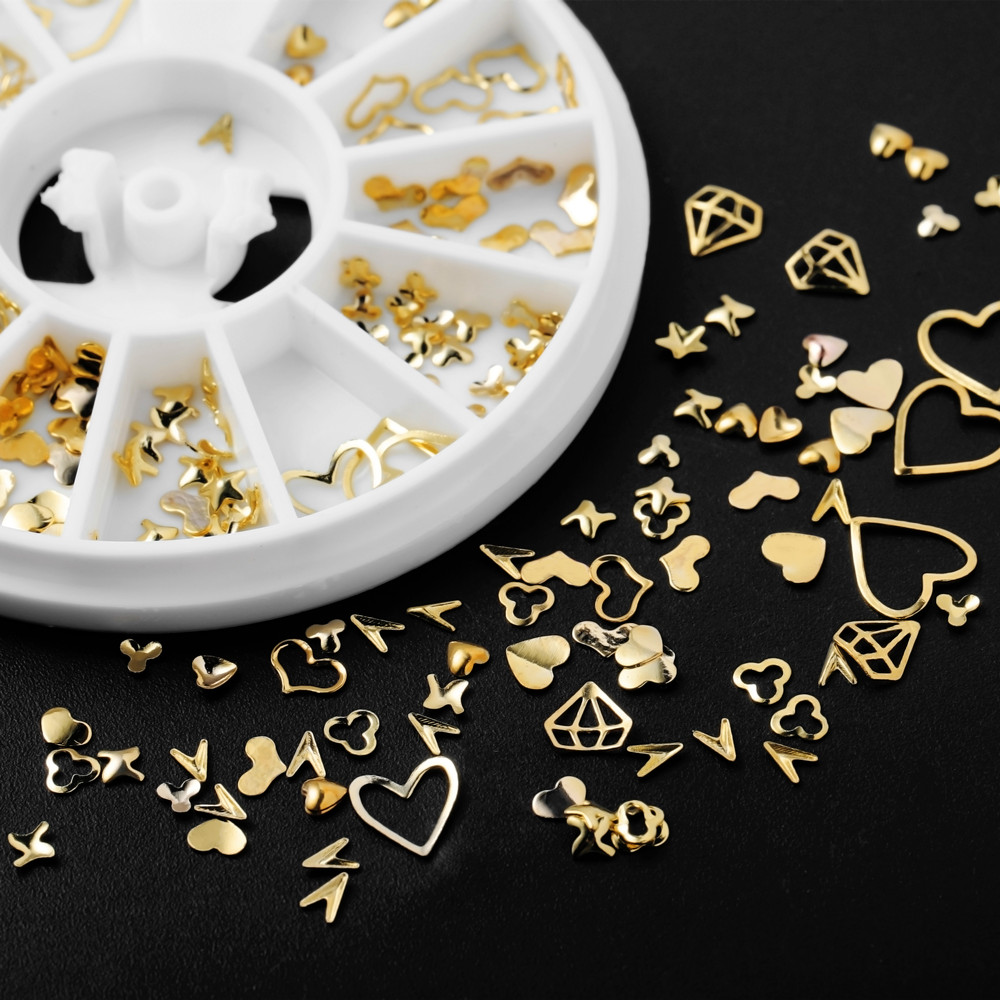 Glitter Powder Resin - 1Box Gold Nail Art Glitter Metal