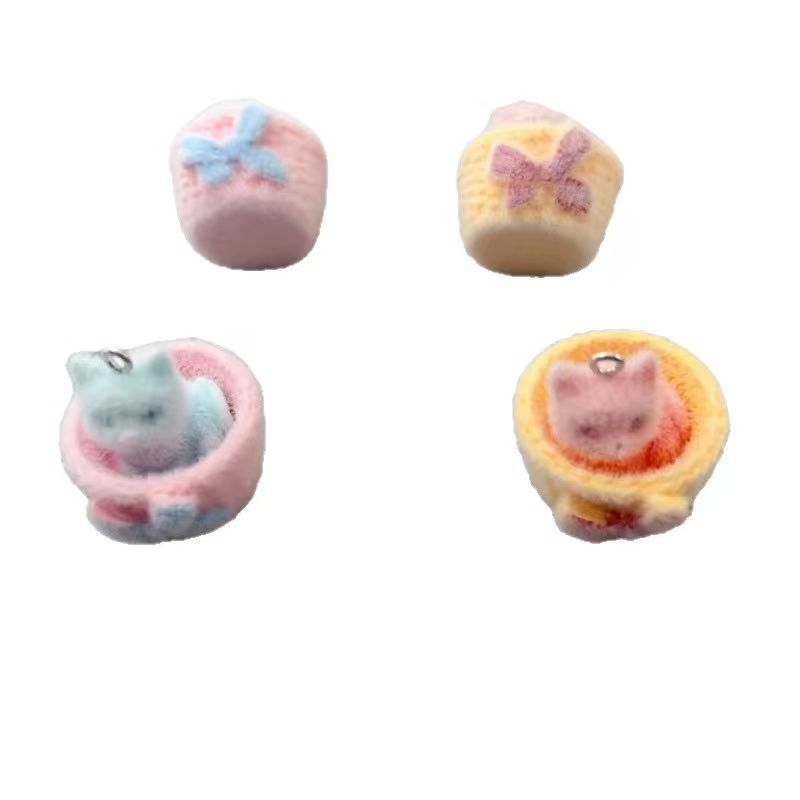 4pcs 3D plush resin cat pendan - Resin Art Supplies Near Me 评论和价格