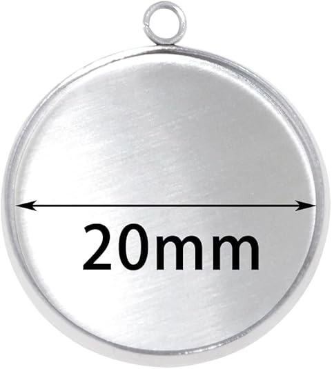 20 Pieces Stainless Steel Roun - Resin Art Handmade 评论和价格