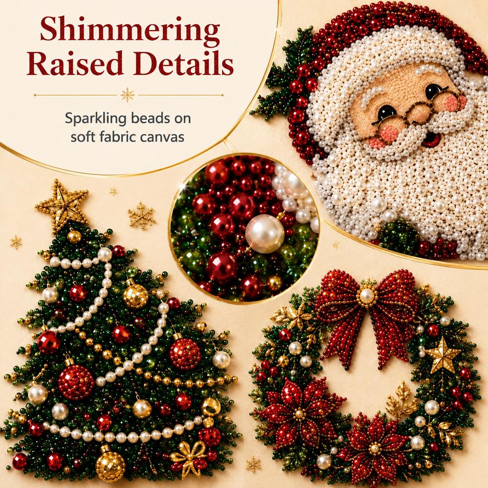 Christmas Santa Claus Pearl Ar - Resin Art Wall Decor 评论和价格