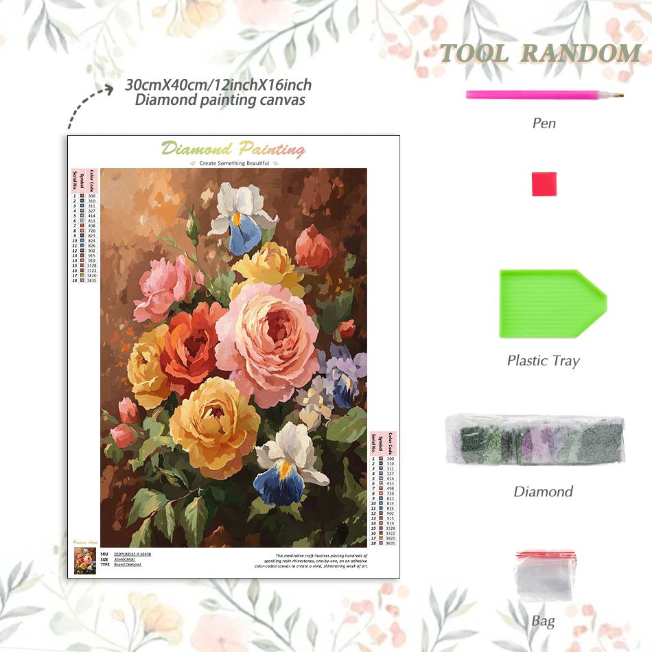 CHENISTORY Flower 5d Diamond P - Resin Art Ideas 评论和价格