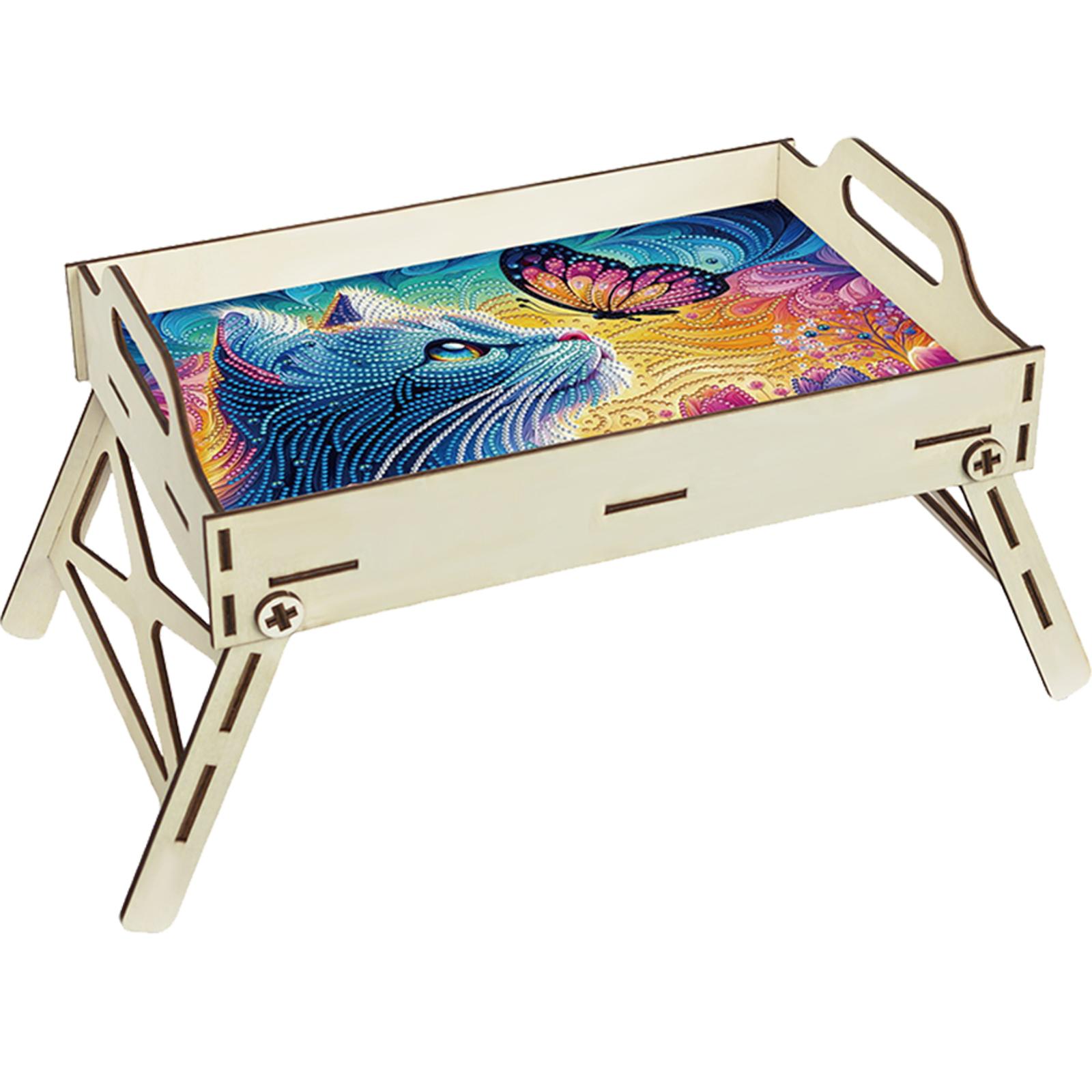 5D DIY Diamond Painting Servin - Resin Art Wooden Tray 评论和价格