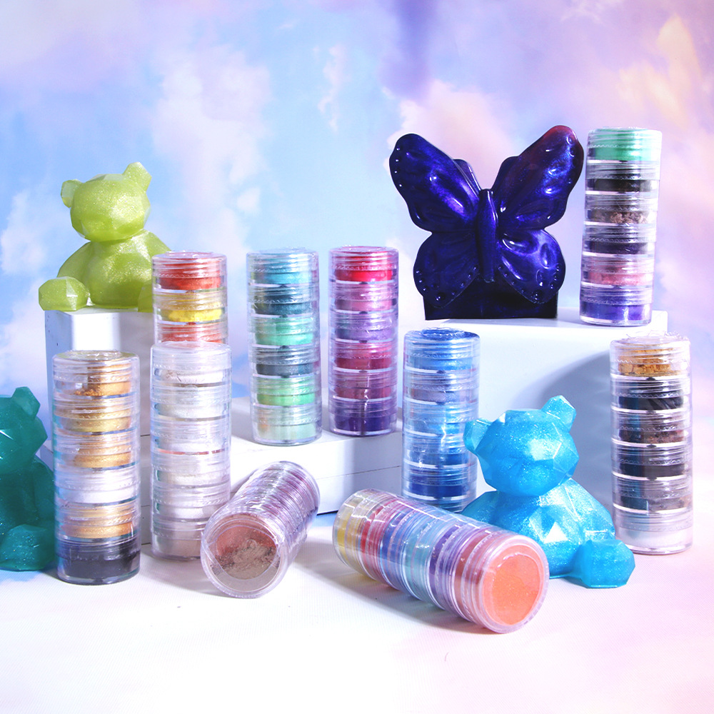 24/60 Colors Pearl Mica Glitte - Glitter Powder Resin 评论和价格