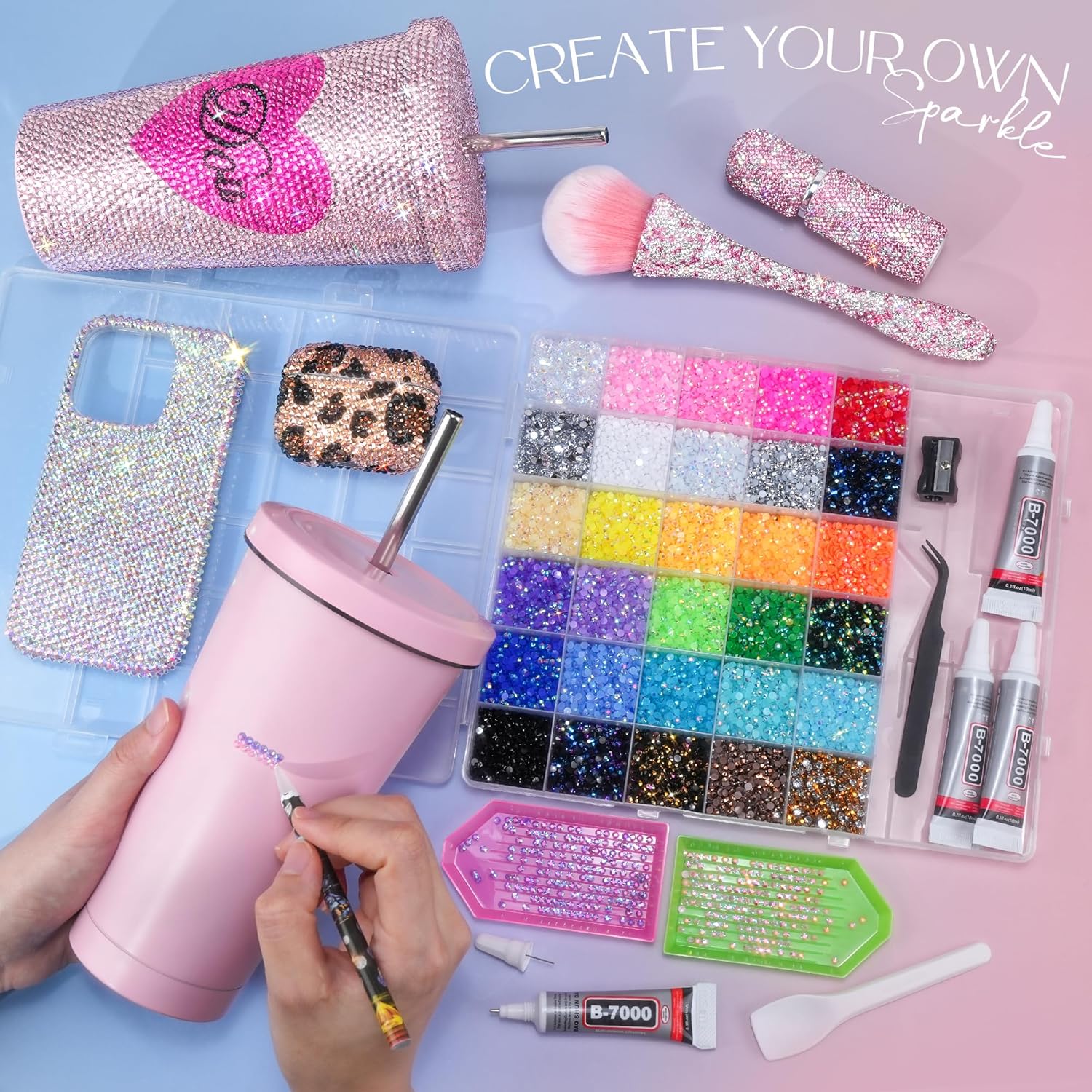 Resin Jelly Rhinestones Kit, 3 - Resin Art Tool Kit 评论和价格
