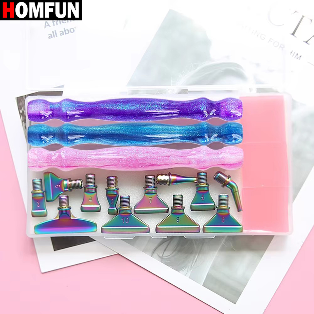 HOMFUN 5D Diamond Painting Pen - Resin Art Tool Kit 评论和价格