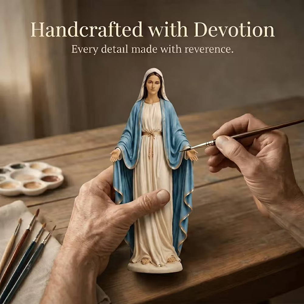 Virgin Mary Desktop Figurine O - Resin Art Mary 评论和价格