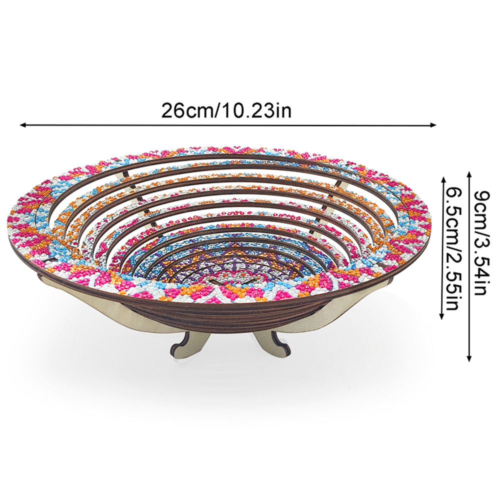 Wooden Mandala 5D Diamond Pain - Resin Art Wooden Tray 评论和价格