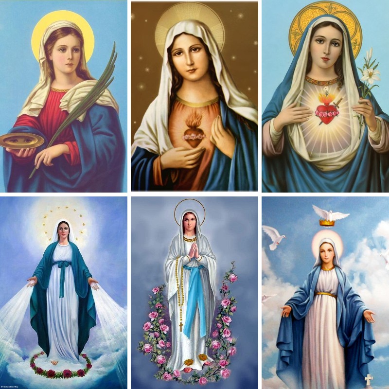 Diamond Painting Mary in Praye - Resin Art Mary 评论和价格