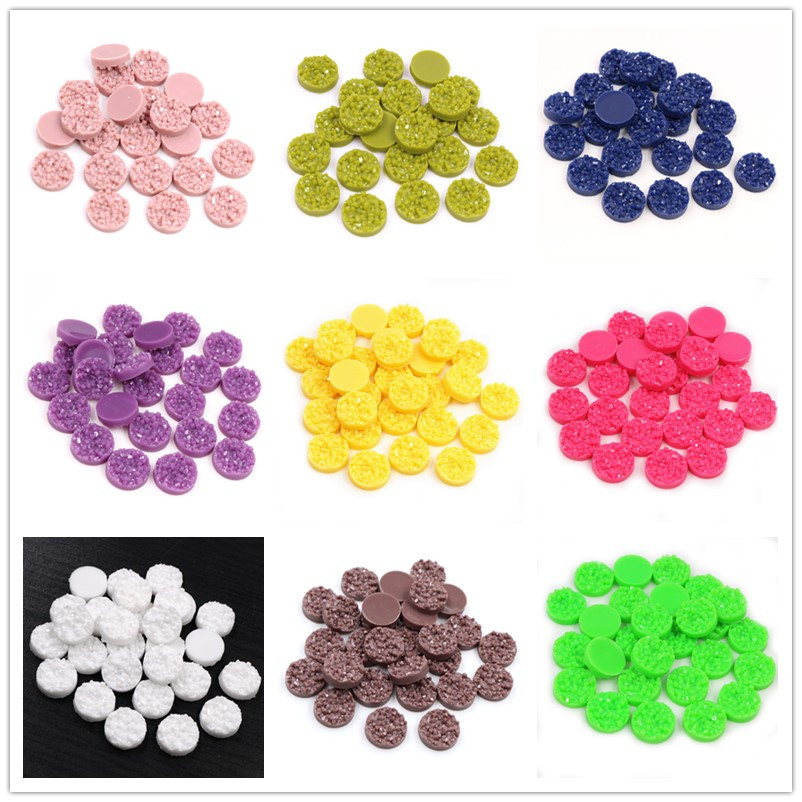 40pcs Resin Druzy Cabochons Do - Resin Art Supplies Near Me 评论和价格