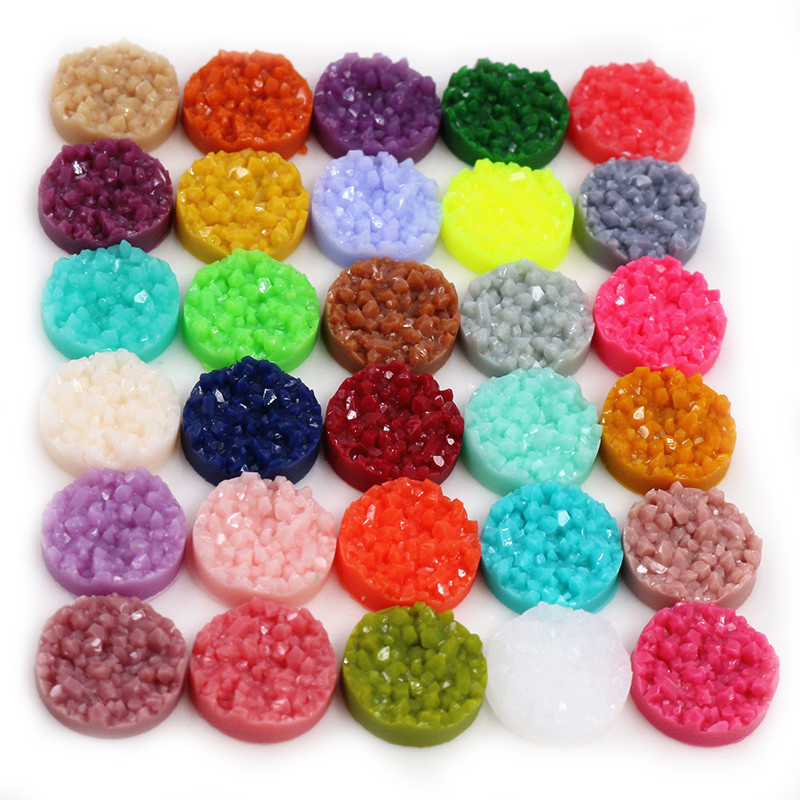 40pcs Resin Druzy Cabochons Do - Resin Art Supplies Near Me 评论和价格