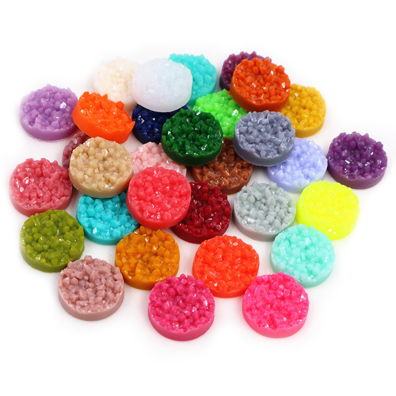 40pcs Resin Druzy Cabochons Do - Resin Art Supplies Near Me 评论和价格