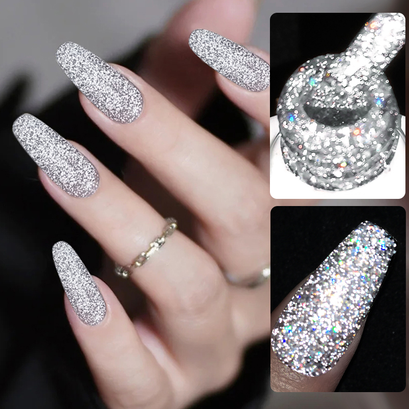 BORN PRETTY 10ml Sliver Reflec - Glitter Powder Resin 评论和价格