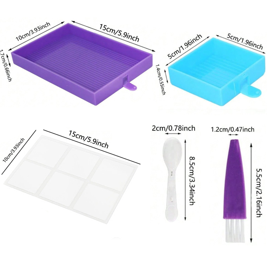 6 Grids Palette With Cover Dia - Resin Art Tool Kit 评论和价格