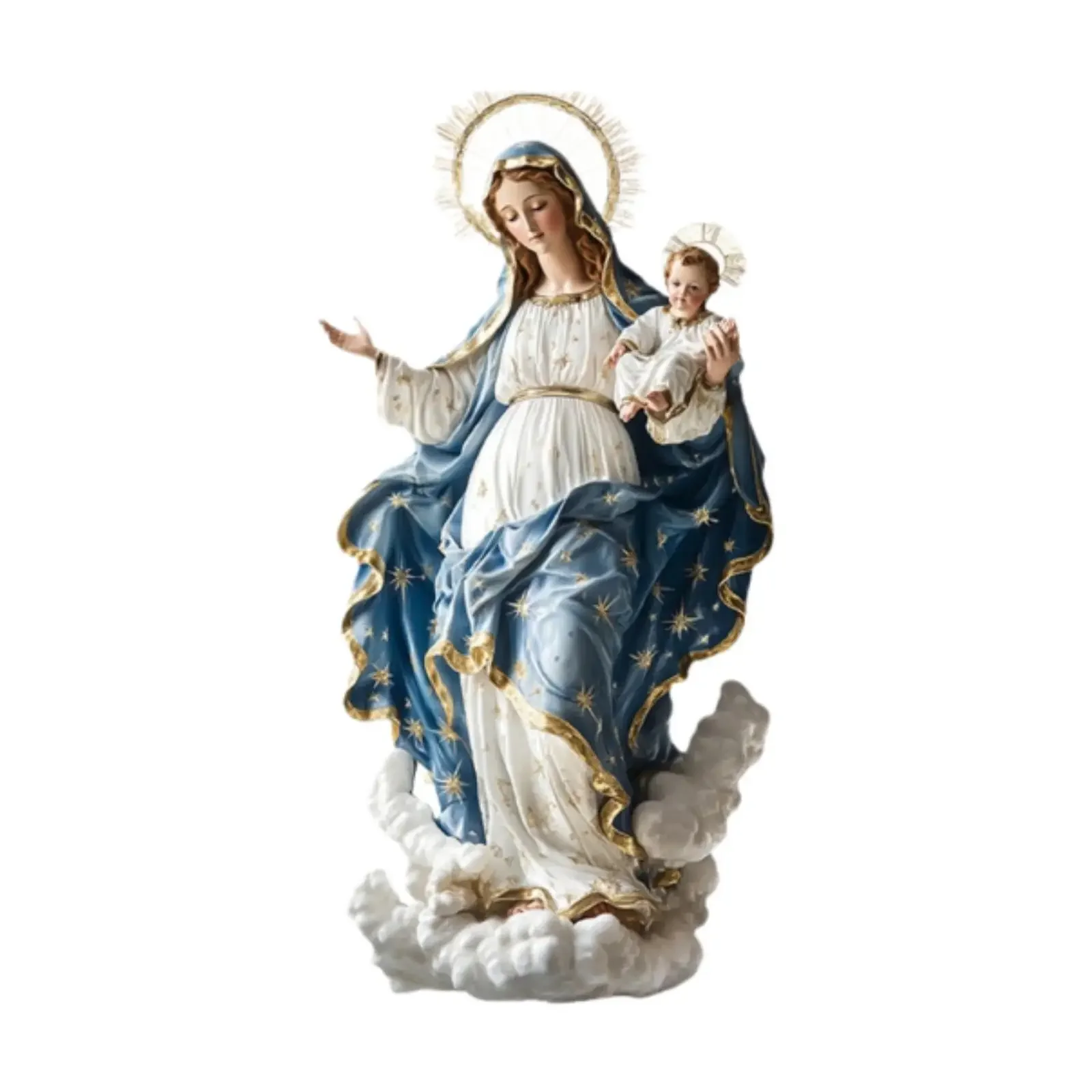5B kaevixd oVirgin Mary Statue - Resin Art Mary 评论和价格
