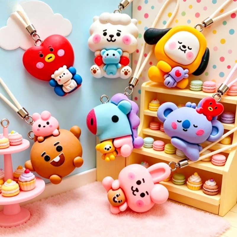 7pcs BT21 Resin Cartoon Charm  - Resin Art Supplies Near Me 评论和价格