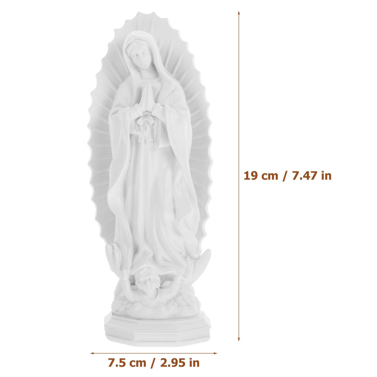 Resin Mary Sculpture Virgin St - Resin Art Mary 评论和价格