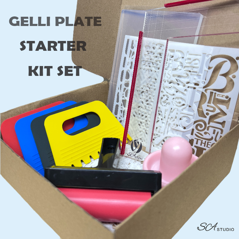 Bundle Resin Gelli Plate Start - Resin Art Tool Kit 评论和价格
