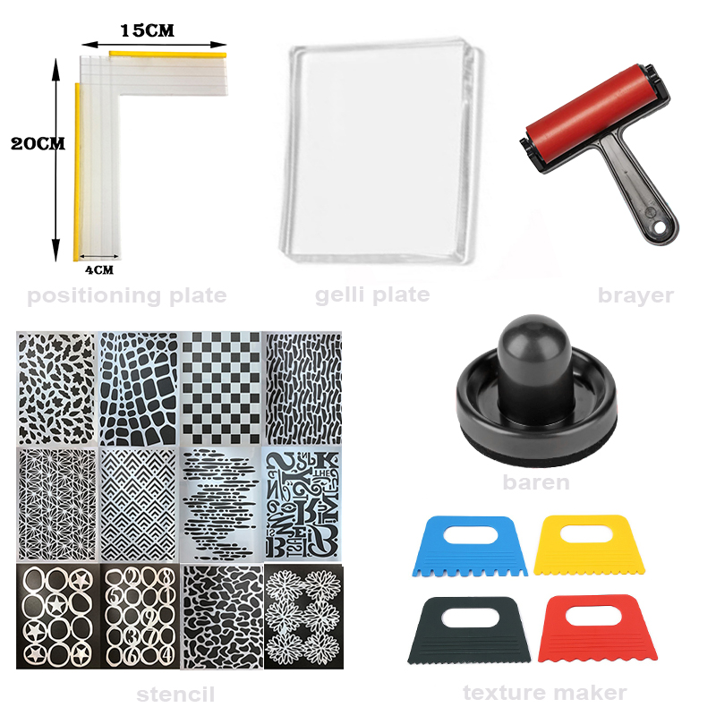 Bundle Resin Gelli Plate Start - Resin Art Tool Kit 评论和价格