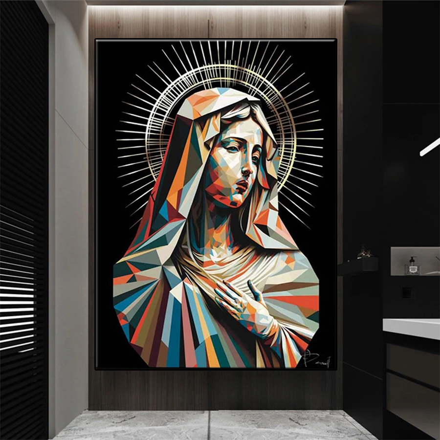 5D DIY Diamond Embroidery Pict - Resin Art Mary 评论和价格