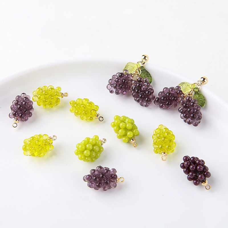 6pcs Cute Little Grapes Resin  - Resin Art Supplies Near Me 评论和价格
