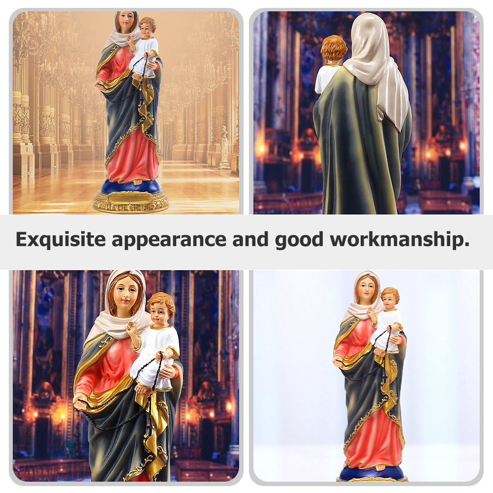 Virgin Mary Resin Religious Or - Resin Art Mary 评论和价格