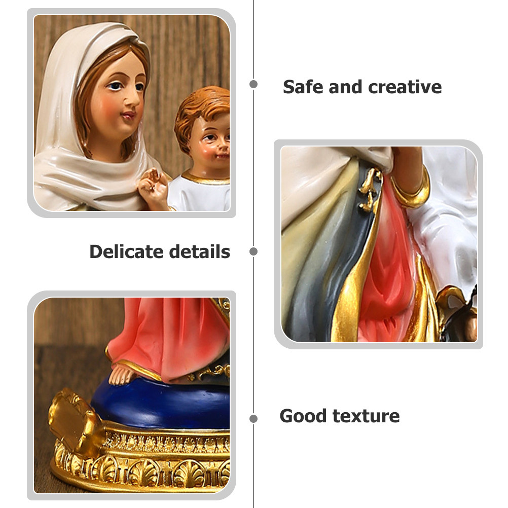 Virgin Mary Resin Religious Or - Resin Art Mary 评论和价格