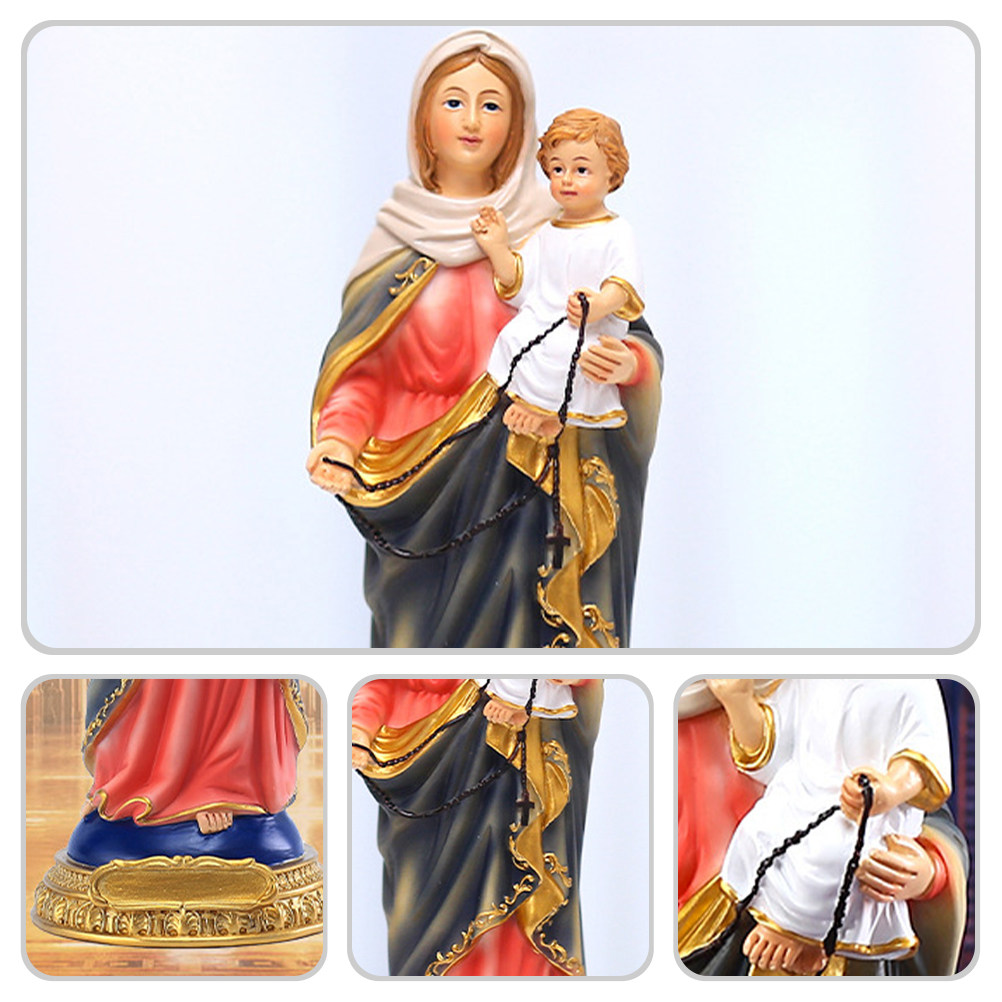 Virgin Mary Resin Religious Or - Resin Art Mary 评论和价格