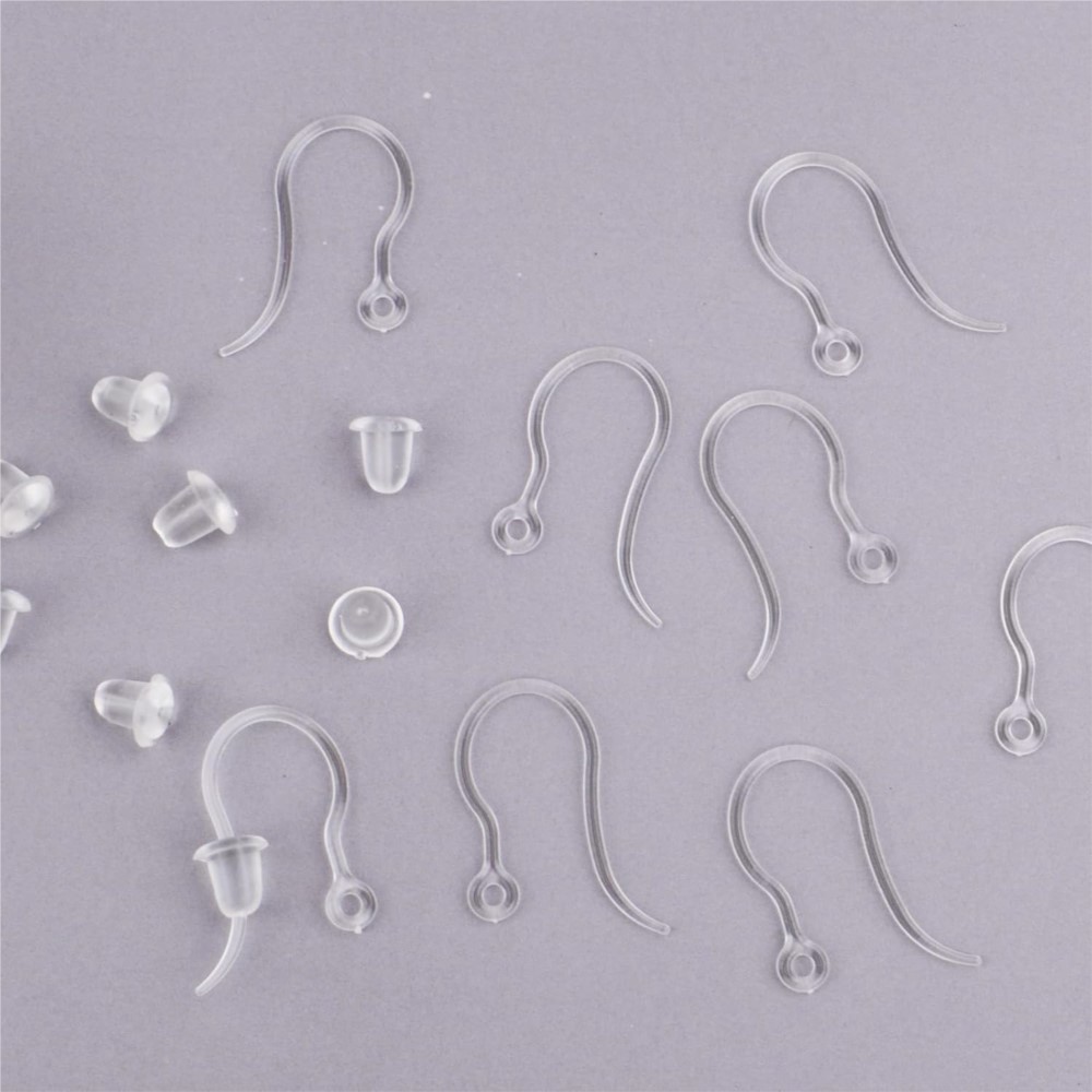 40pcs Clear Plastic Earring Ho - Resin Art Supplies Near Me 评论和价格