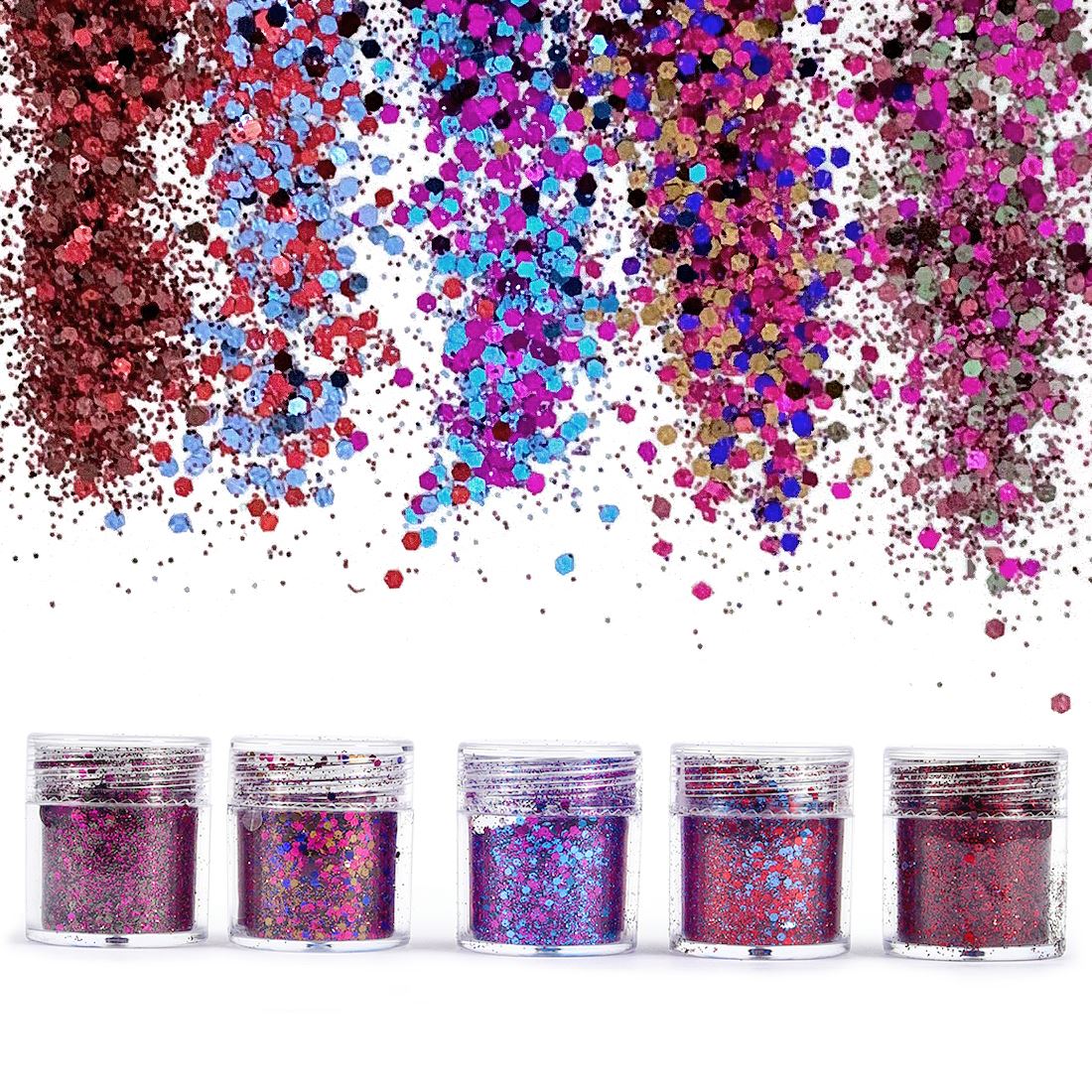 4/5 bottles Dreamlike Glitter  - Glitter Powder Resin 评论和价格