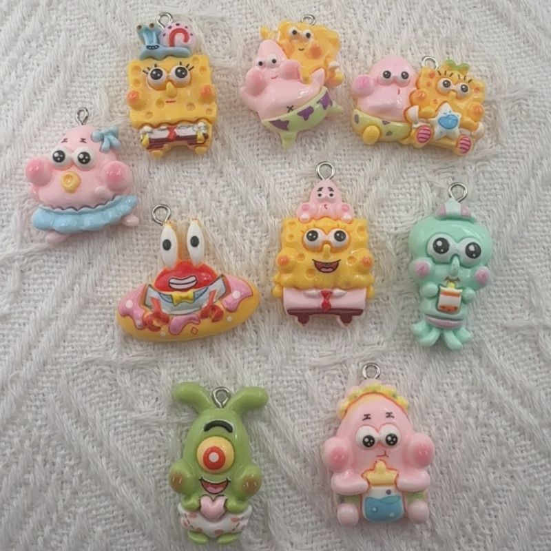 10pcs cartoon resin pendant, D - Resin Art Supplies Near Me 评论和价格