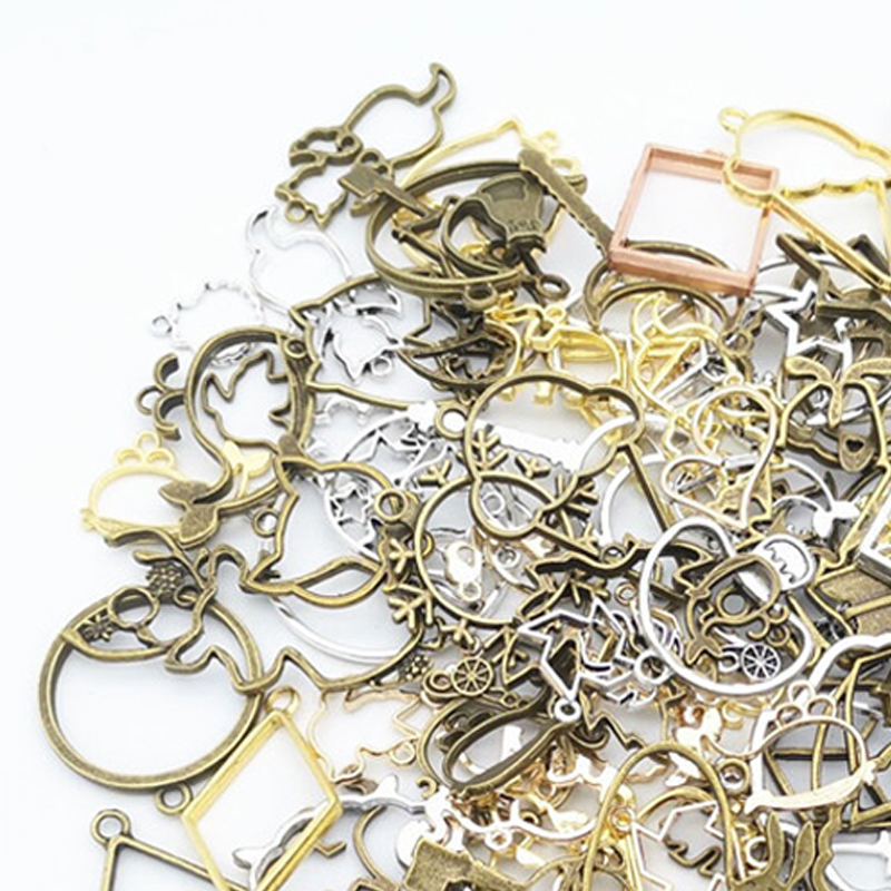 50g 100g DIY Mixed Charms Pend - Resin Art Frame 评论和价格