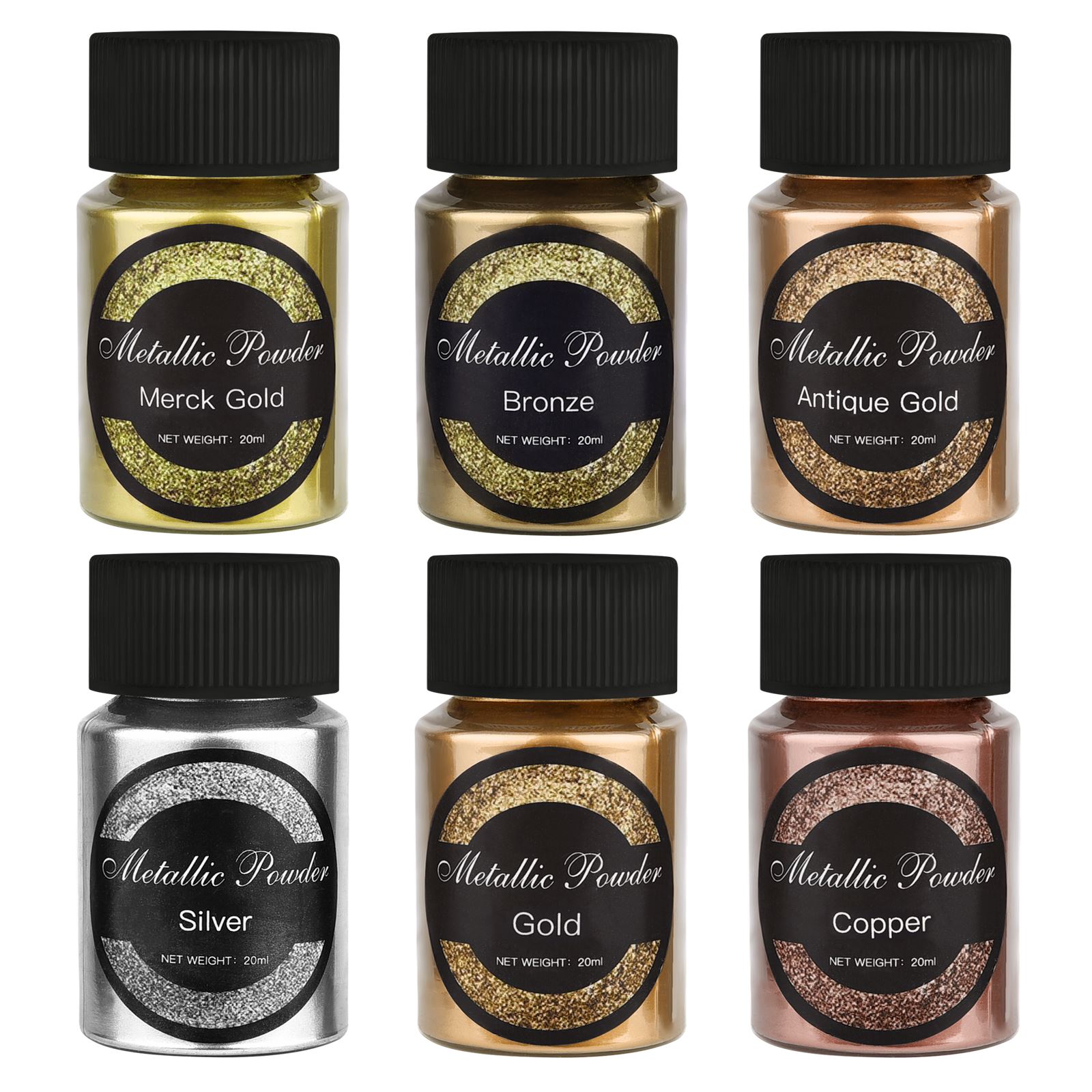 20ml/Bottle Metallic Glitter P - Glitter Powder Resin 评论和价格