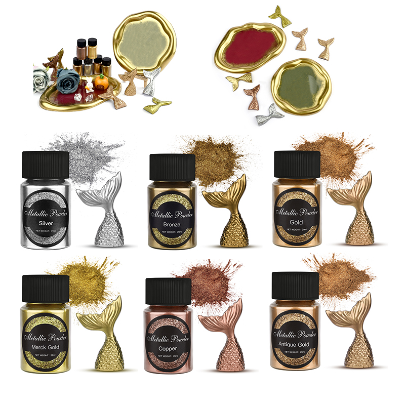 20ml/Bottle Metallic Glitter P - Glitter Powder Resin 评论和价格