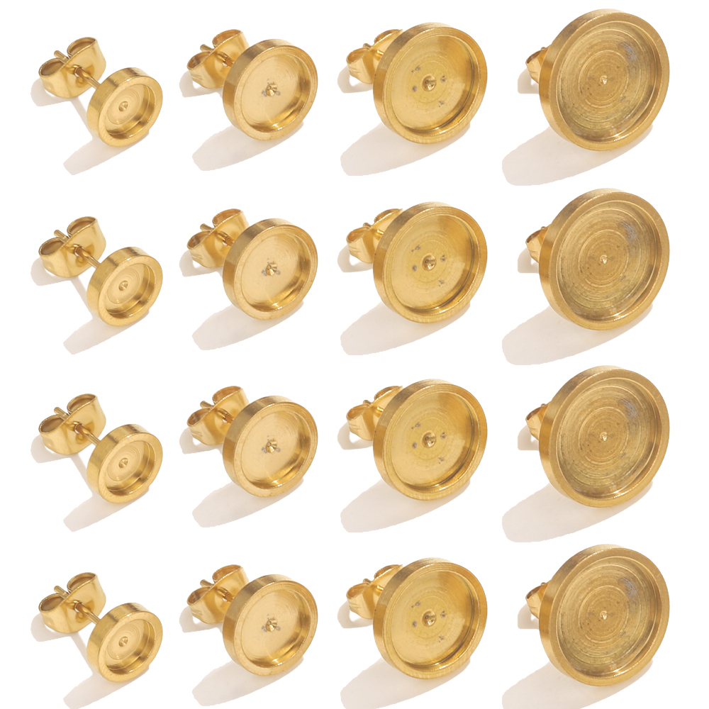 10pcs Stainless Steel Gold Ear - Resin Art Supplies Near Me 评论和价格