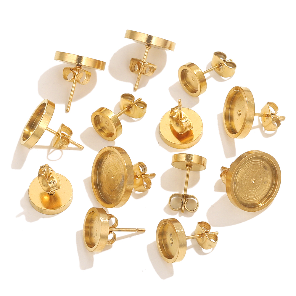 10pcs Stainless Steel Gold Ear - Resin Art Supplies Near Me 评论和价格